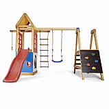 Гірка пластикова та Дитячий ігровий комплекс Вежа-24 вуличний, фото 3