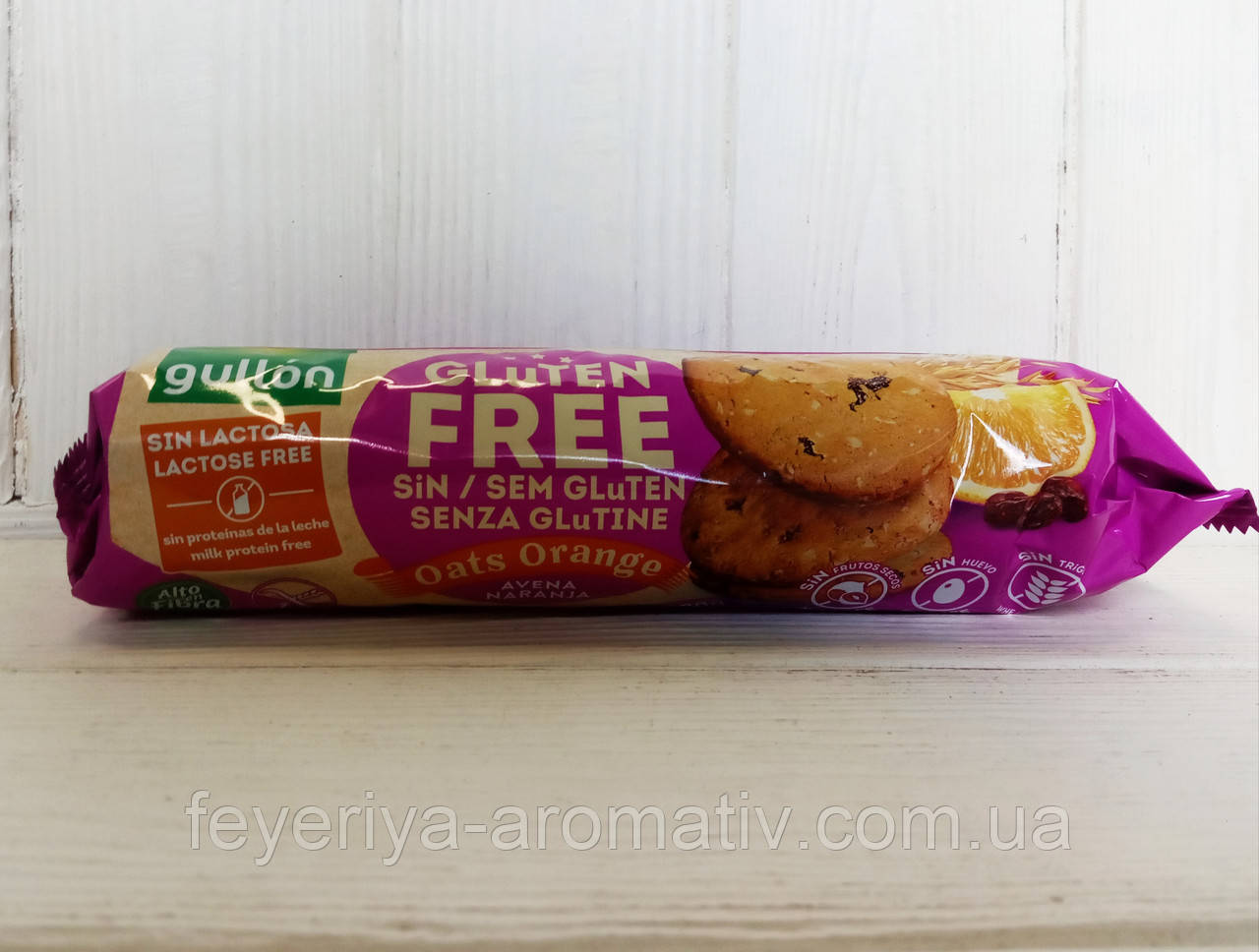 Вівсяне печиво без глютену з апельсином Gullon Avena naranja Sin Gluten 180г (Іспанія)