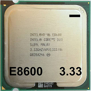 Used LGA775 Processor 3.33GHz 6MB Cache CPU Intel Core 2 Duo E8600 CPU – 3.33GHz, 6M Cache, LGA775 Socket (Used, Tested) Used Core 2 Duo E8600 3.33GHz LGA775 CPU SLB9L - Foto 4