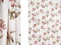 Портьерная ткань для штор с цветочным рисунком