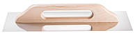 Терка нержавеющая 480х130мм деревянная ручка POLISH