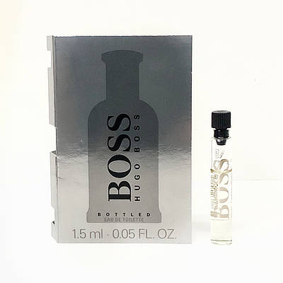 Пробник чоловічої туалетної води Hugo Boss Boss Bottled 1,5ml оригінал, денний деревно-пряний аромат