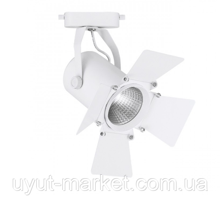 Трековий лофт світильник 20 Вт 4000К, AL110 білий кінопрожектор, фото 1