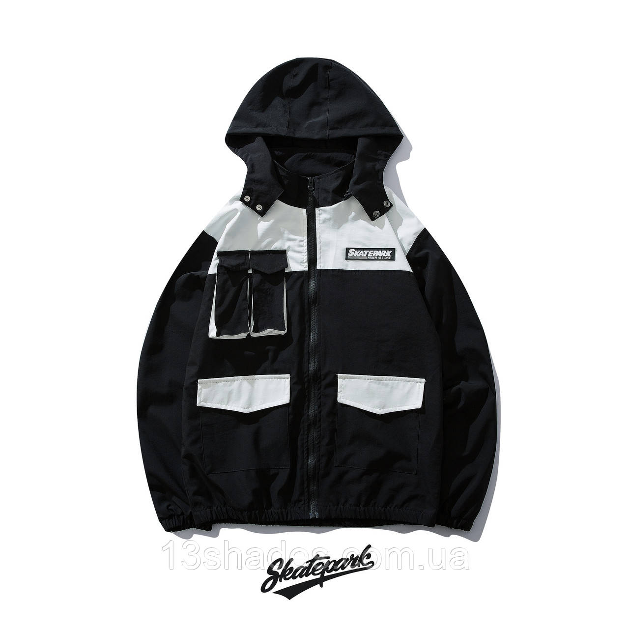 Жіноча куртка вітровка хайповая унісекс Skatepark Скайтпарк Київ, фото 1