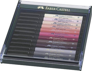 Набір лайнерів Faber Castell BRUSH 12 шт. Тілесні відтінки (267424)