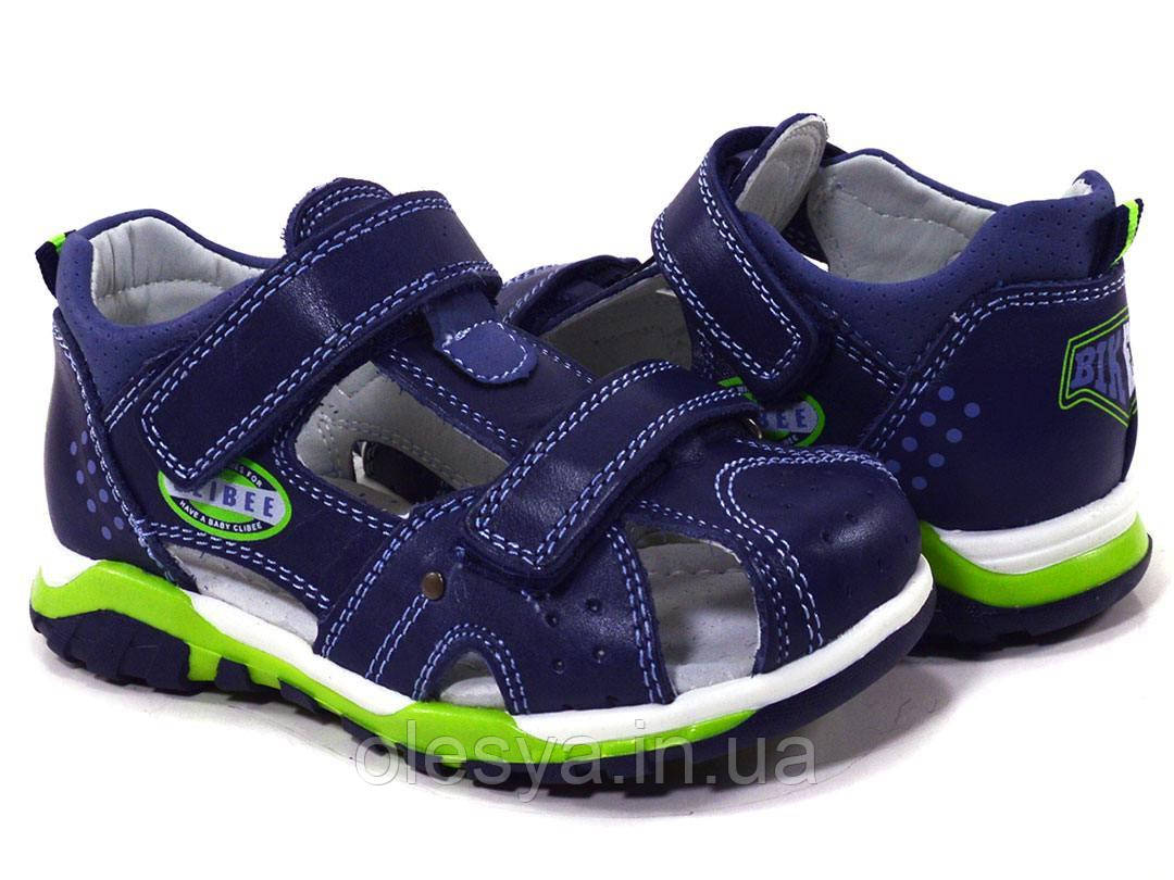 Cандалі шкіряні для хлопчиків ТМ Clibee AB-11 розміри 26, фото 1