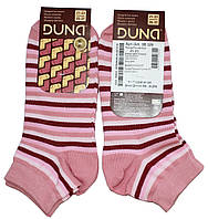 Шкарпетки літні для дівчат, короткі, розжеві у смужку, р. 21-23, Дюна