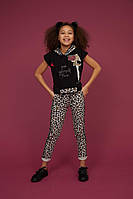 Комплект футболка с капюшоном и лосины для девочек Турция Little star