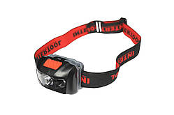 Ліхтар налобний Intertool 1 LED + 2 LED х 1 Вт (LB-0302)