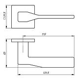 Ручка дверна Armadillo GRAND USS SN-3 Матовий нікель, фото 2
