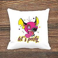 Подушка з принтом "let's party"
