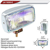 Фара дополнительная DLAA 1030E-RY хром/H3-12V-55W/163*88mm (LA 1030E-RY)