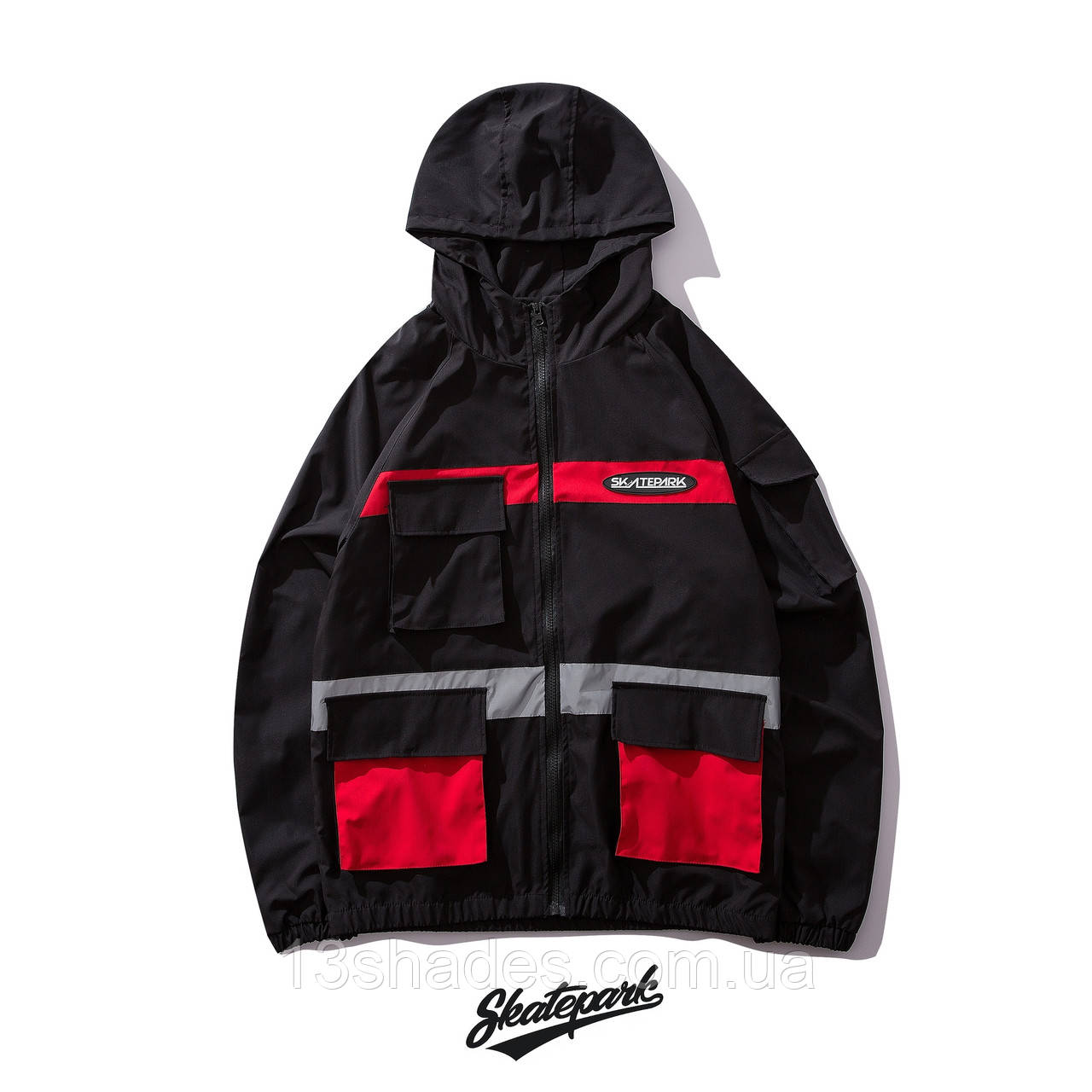 Жіноча куртка вітровка хайповая унісекс Skatepark Скайтпарк Київ, фото 1