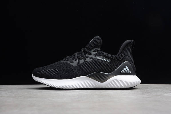 Adidas alphabounce em black white sales
