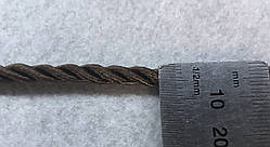 Кручений шнур кручений кручений поліестеровий коричневий 6 мм