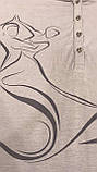 Піжама жіноча з капрі Туреччина  Великий розмір, фото 3