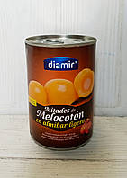 Консервированные персики половинки в сиропе Diamir Mitades de Melocoton 420г/240г (Испания)