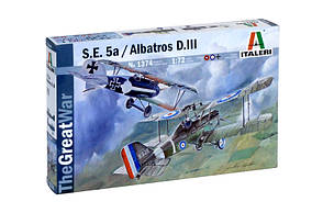 SE5a / ALBATROS D. III. У наборі 2 збірні моделі літаків в масштабі 1/72. ITALERI 1374