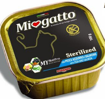 Вологий корм для стерилізованих кішок Morando MioGatto (Морандо Міогатто) Sterilised with Salmon з лососем,