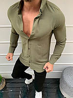 Чоловіча сорочка M183 зелена