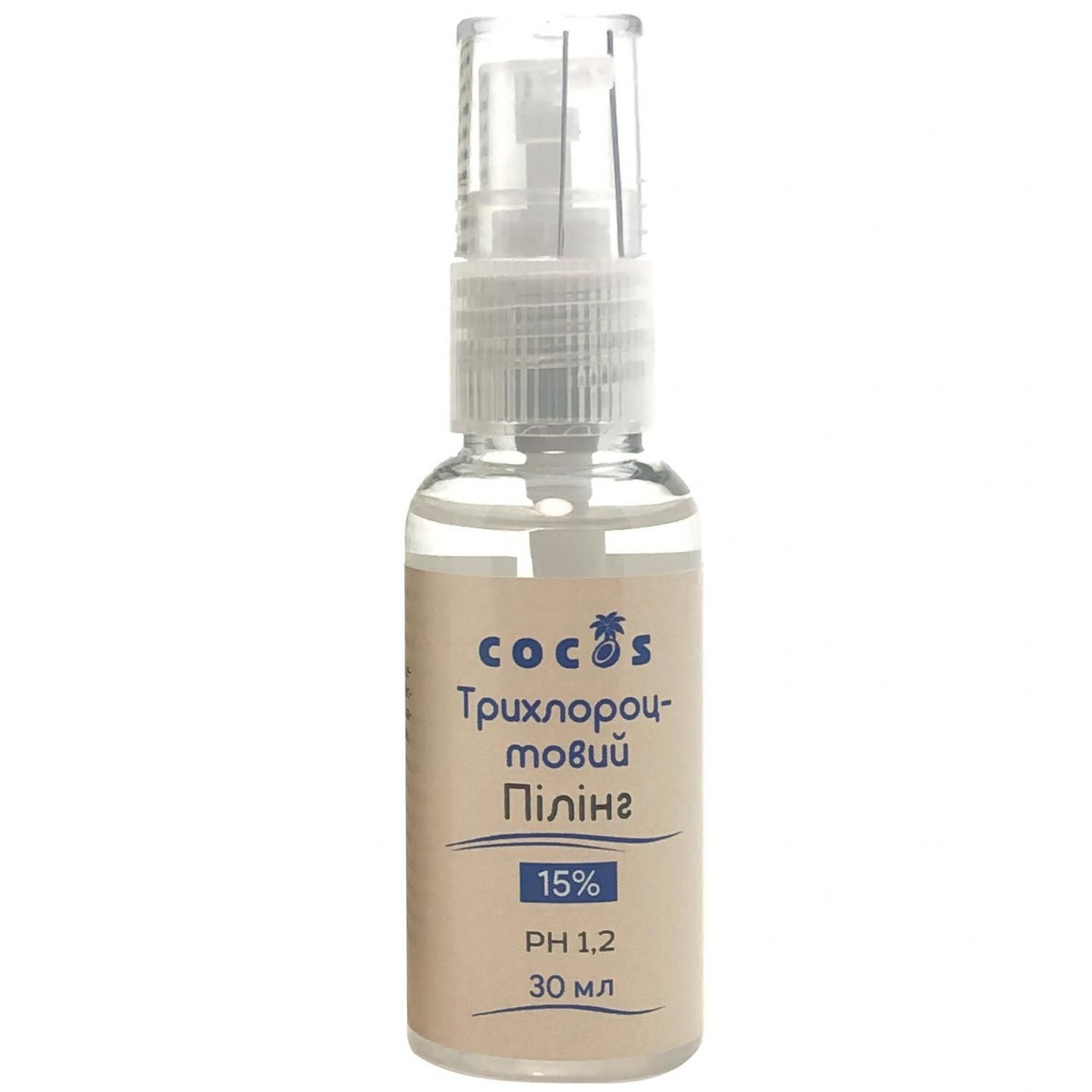 Пілінг Cocos 15% трихлороцтовий 1,2 pH 30 мл, фото 1