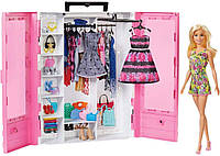 Шкаф-чемодан с одеждой и куклой Барби (Barbie Fashionistas Ultimate Closet Portable Fashion Toy with Doll)