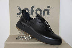 Чоловічі спортивні туфлі-мокасини Safari 90 чисто чорні
