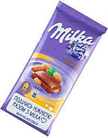 Шоколад Miлка молочний з цілим мигдалем 90 г.Milka