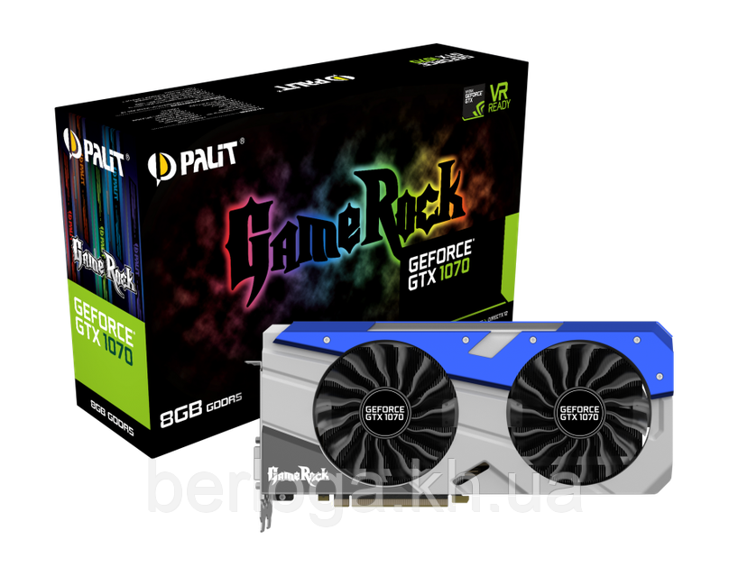 Palit ビデオカード GeForce GTX 1070 8GB Відеокарта Palit PCI-Ex GeForce GTX 1070 Jetstream 8GB GDDR5