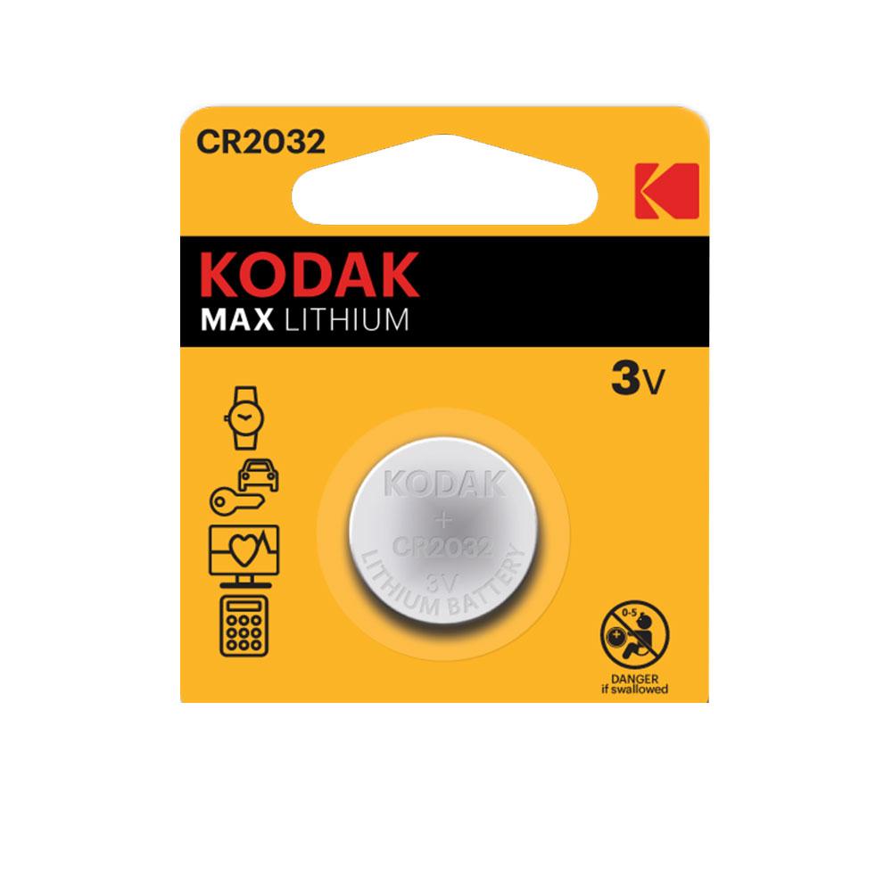 Батарейка CR2032 Kodak Max Lithium (3v) 1шт.