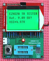 Транзистор тестер ESR, LCR тестер ezm328 v1.10 тестер для конденсаторів (GM328R) частотомір