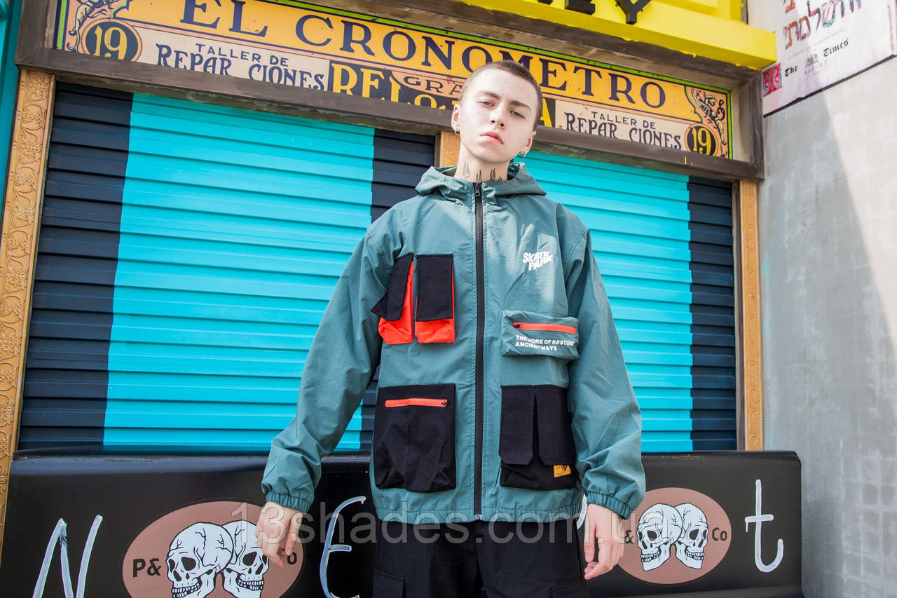 Жіноча куртка вітровка хайповая унісекс Skatepark Скайтпарк Київ, фото 1