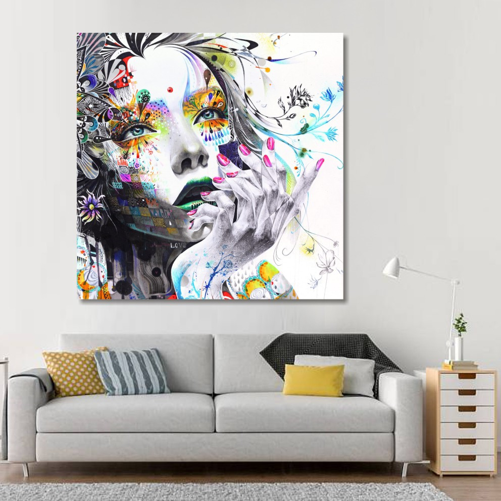 Картина IDEAPRINT "Девушка графика ", фото 1