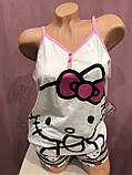 Піжама жіноча майка з шортами Hello Kitty Індія, фото 2