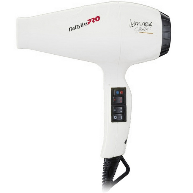 Фен для волос BaByliss PRO BAB6350IE Luminoso Bianco