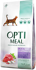 Корм Optimeal Hairball Control Duck (Оптіміл для котів з ефектом виведення шерсті, качка), 10кг.