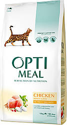 Корм Optimeal Chicken (Оптіміл для дорослих котiв з куркою), 10кг.