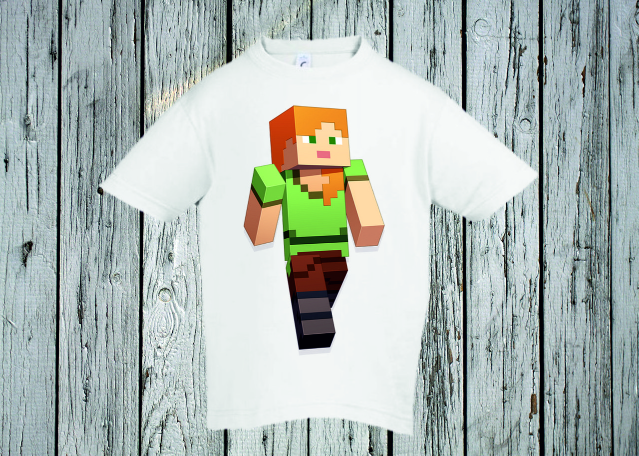 Футболка YOUstyle майнкрафт 0264 104(06Y) White