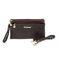 Жіноча сумочка-клатч через плече коричнева JBL (fb)