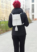 Кожаный белый женский рюкзак, цвета в ассортименте
