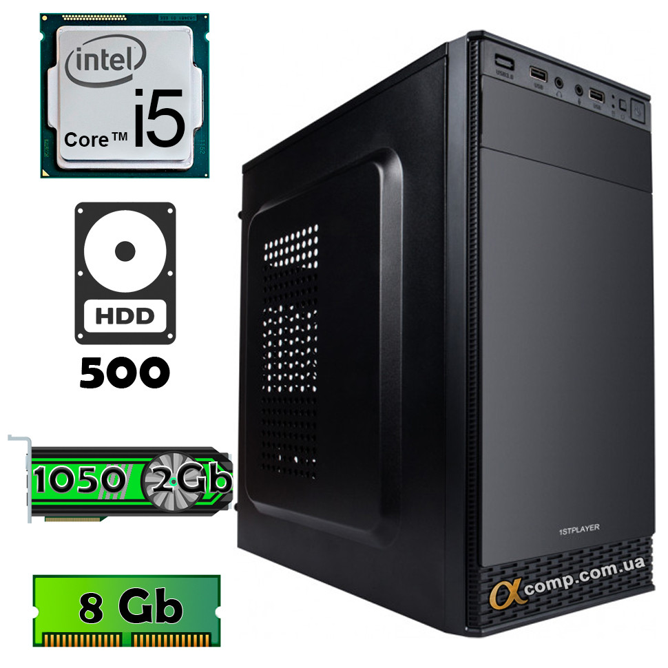 AlphaPC RG2-1101 (i5-2320 • GTX1050 2Gb • 8Gb • 500Gb)