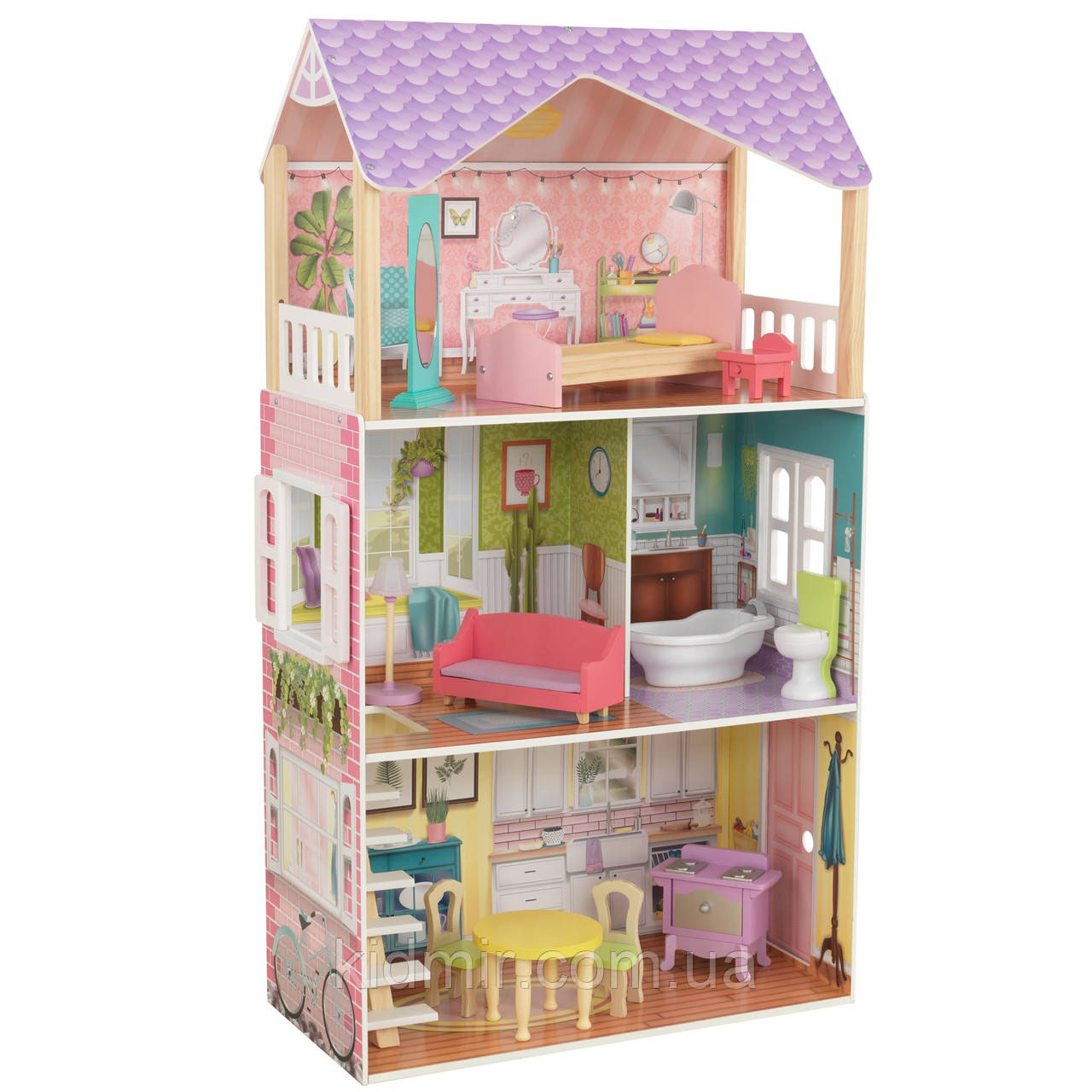 Ляльковий будинок з меблями Поппі KidKraft Poppy 65959