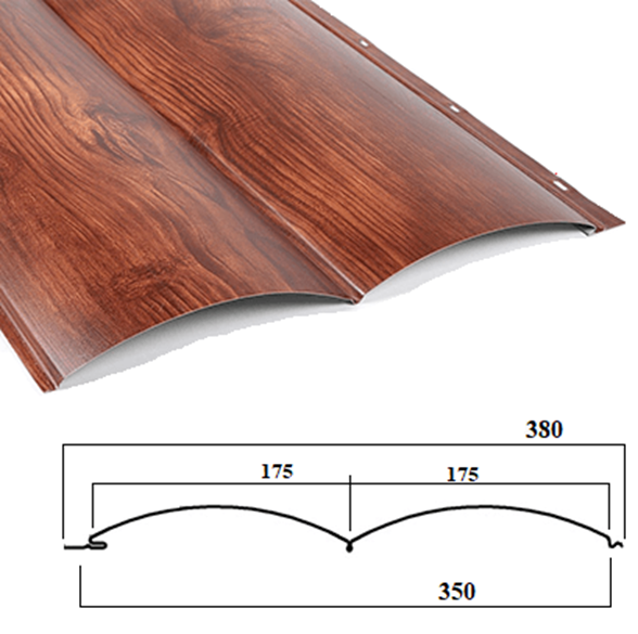 Металевий сайдинг, Блок-хаус