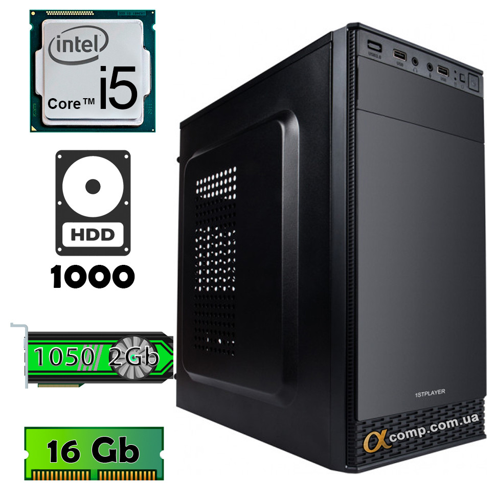 Комп'ютер AlphaPC P4101 (i5-4430/1050 2Gb/16Gb/1Tb) renew