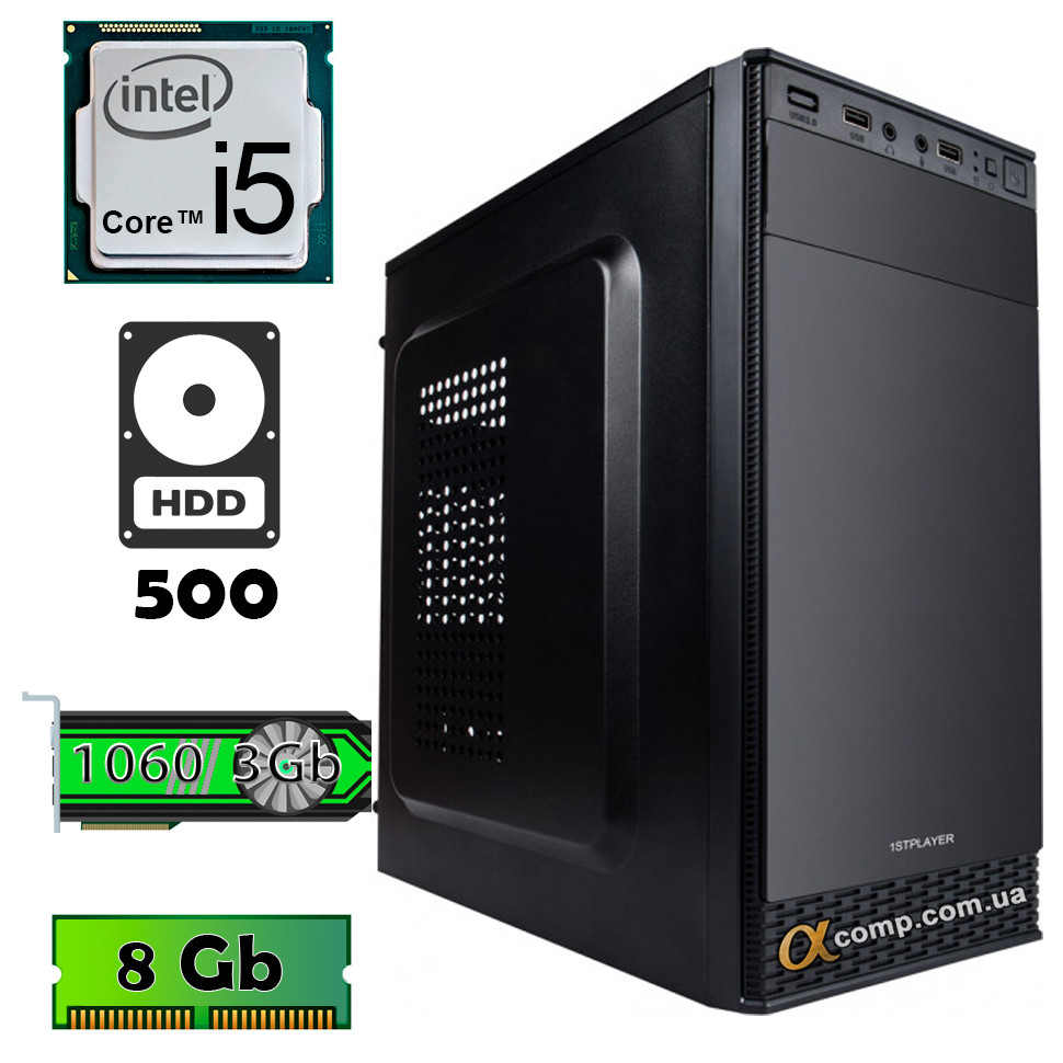 Комп'ютер AlphaPC P6101 (i5-6400/1060 3Gb/8Gb/500Gb) renew