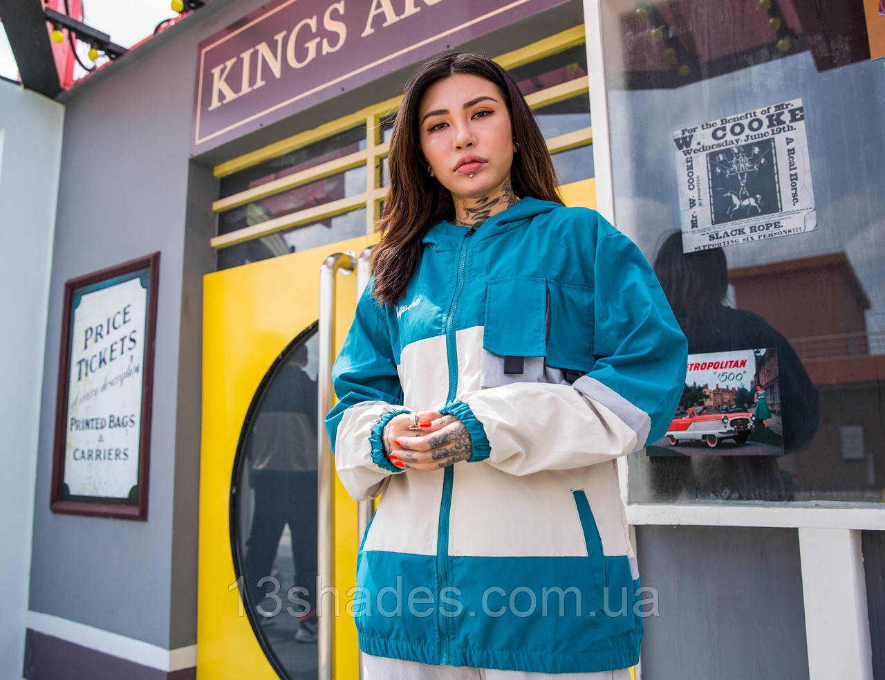 Жіноча куртка вітровка хайповая унісекс Skatepark Скейтпарк Київ, фото 1