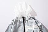 Куртка вітровка чоловіча хайпова унісекс з прозорим капюшоном Crown Grade Київ, фото 3