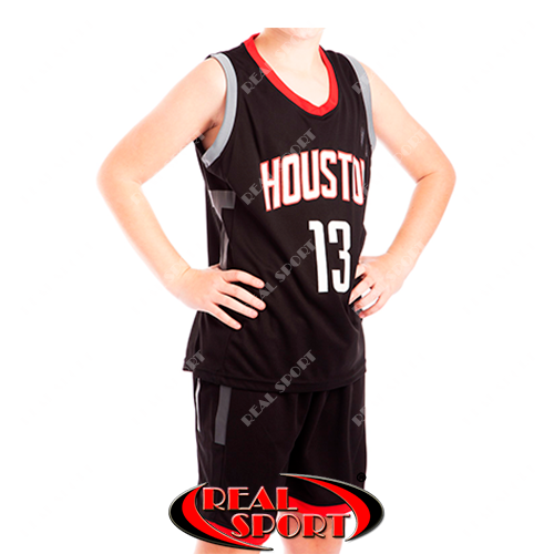 Форма баскетбольна Huston Harden №13 чорна, фото 1