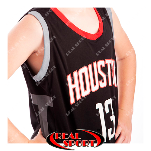 Форма баскетбольная Houston Harden №13 черная - фото 4 - id-p1147255574