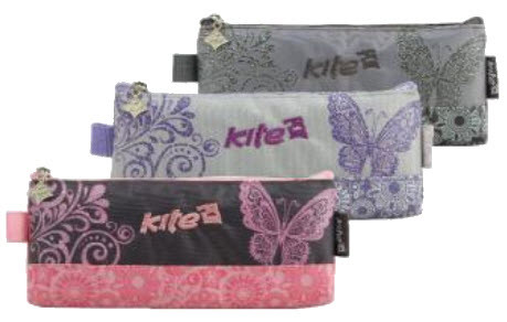 Пенал Kite Butterfly K12-830 бузкового кольору, фото 1